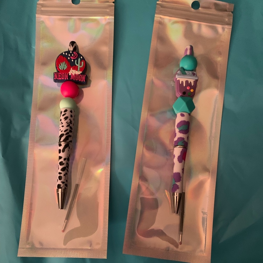 STOCKING STUFFER! Beaded Pens 2 pack